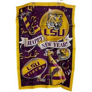 LSU Tigers New In Package New Year Hanging Flag Banner Football Gameday Tailgate